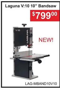 Atlas Tools & Machinery Laguna V: 10 10 Bandsaw offer