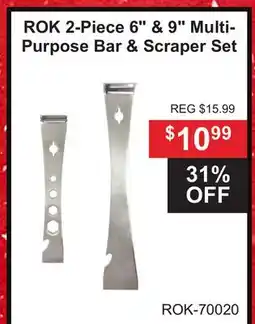 Atlas Tools & Machinery ROK 2-Piece 6 & 9 Multi-Purpose Bar & Scraper Set offer