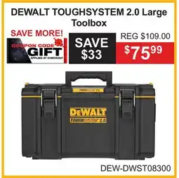 Atlas Tools & Machinery DEWALT TOUGHSYSTEM 2.0 Large Toolbox offer