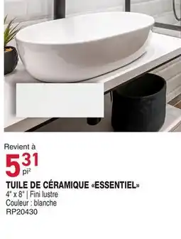 Matério TUILE DE CÉRAMIQUE ESSENTIEL offer