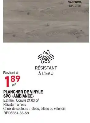 Matério PLANCHER DE VINYLE SPC AMBIANCE offer
