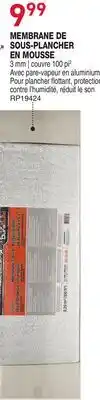 Matério MEMBRANE DE SOUS-PLANCHER EN MOUSSE offer