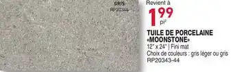 Matério TUILE DE PORCELAINE MOONSTONE offer