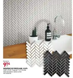 Matério MOSAÏQUE DE PORCELAINE CLIFF offer