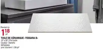 Matério TUILE DE CÉRAMIQUE MURALE TESSARA B offer