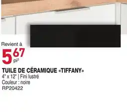 Matério TUILE DE CÉRAMIQUE TIFFANY offer