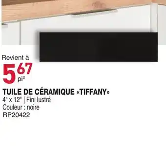 Matério TUILE DE CÉRAMIQUE TIFFANY offer