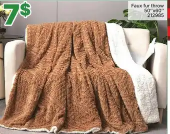 Rossy Faux fur throw offer