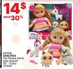 Rossy LITTLE DARLINGS Pet Parade doll & pets playset offer