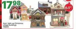 Rossy Asst. light-up Christmas village buildings offer
