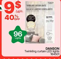 Rossy DANSON Twinkling curtain LED lights offer