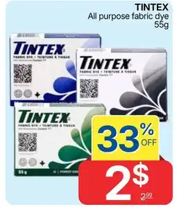 Rossy TINTEX All purpose fabric dye offer