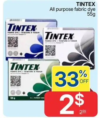 Rossy TINTEX All purpose fabric dye offer