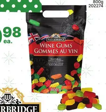 Rossy WATERBRIDGE Wine gums offer