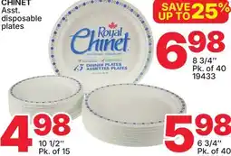 Rossy CHINET Asst. disposable plates offer