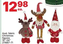 Rossy Asst. fabric Christmas figures offer