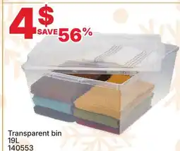 Rossy Transparent bin offer