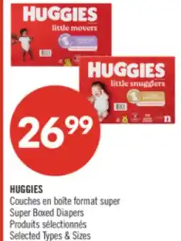 Pharmaprix HUGGIES Super Boxed Diapers offer