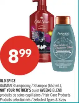 Pharmaprix OLD SPICE BATMAN Shampoo (650 mL), NOT YOUR MOTHER'S or AVEENO BLEND Hair Care Products offer