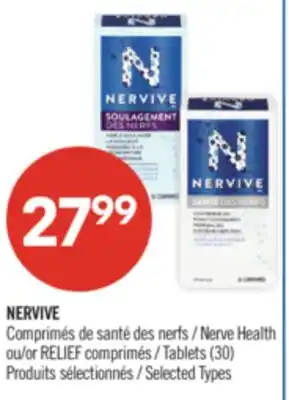 Pharmaprix NERVIVE Nerve Health or RELIEF Tablets offer
