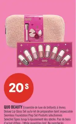 Pharmaprix QUO BEAUTY Deluxe Lip Gloss Set or Seemless Foundation Prep Set offer