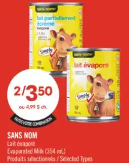 Pharmaprix NO NAME Evaporated Milk offer