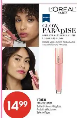 Pharmaprix L'ORÉAL PARADISE BALM Lipgloss offer