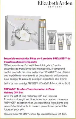Pharmaprix Elizabeth Arden PREVAGE 4-Piece Age Reversal Skincare Set offer
