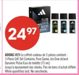 Pharmaprix ADIDAS MEN 3-Piece Gift Set Contains: Pure Game offer