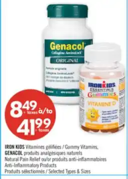 Pharmaprix IRON KIDS Gummy Vitamins, GENACOL Natural Pain Relief or Anti-Inflammatory Products offer
