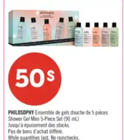 Pharmaprix PHILOSOPHY Shower Gel Mini 5-Piece Set offer