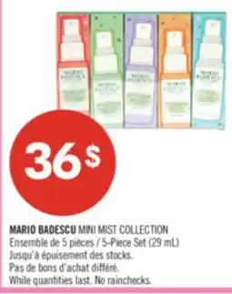 Pharmaprix MARIO BADESCU MINI MIST COLLECTION 5-Piece Set offer