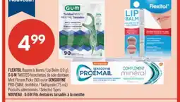 Pharmaprix FLEXITOL Lip Balm (10 g), G∙U∙M TWISTED Mint Flosser Picks (90)or SENSODYNE Toothpaste (75 mL) offer