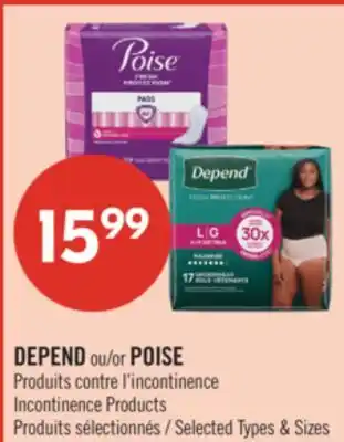 Pharmaprix DEPEND OR POISE offer