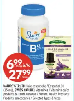 Pharmaprix NATURE'S TRUTH Essential Oil (15ml), Swiss Naturel Vitamins or Natural Health Products offer