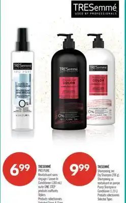 Pharmaprix TRESEMMÉ PRO PURE Leave-In Conditioner (180mL) or ONE STEP Stylers offer
