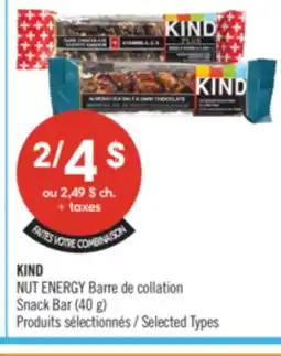 Pharmaprix KIND NUT ENERGY Barre de collation Snack Bar offer