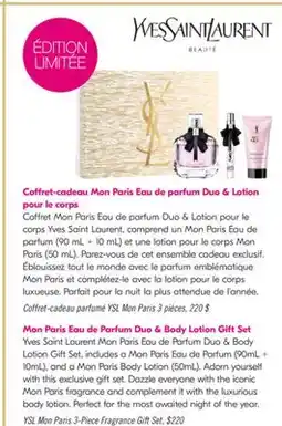 Pharmaprix YSL. Mon Paris 3-Piece Fragrance Gift Set offer