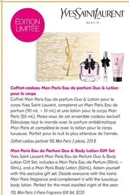Pharmaprix YSL. Mon Paris 3-Piece Fragrance Gift Set offer