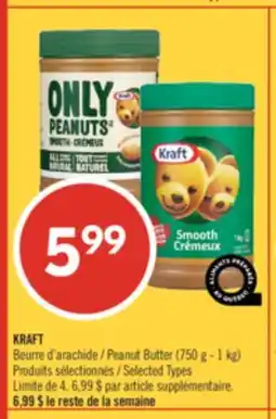 Pharmaprix KRAFT Peanut Butter offer