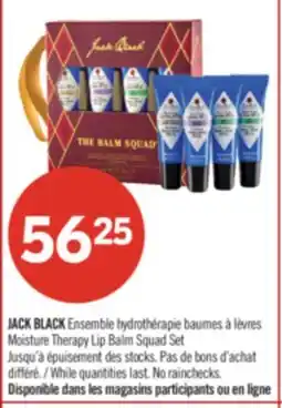 Pharmaprix JACK BLACK Ensemble Moisture Therapy Lip Balm Squad Set offer