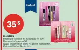 Pharmaprix PHARMAPRIX Mascara or Lip Superstars Set offer