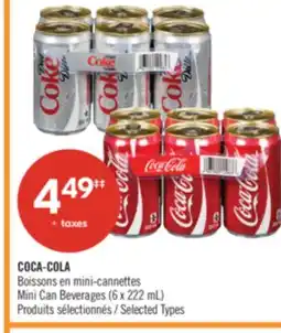Pharmaprix COCA-COLA Mini Can Beverages offer
