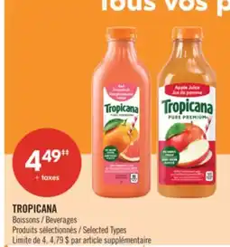 Pharmaprix TROPICANA Beverages offer
