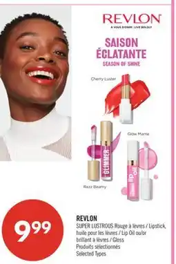 Pharmaprix REVLON SUPER LUSTROUS Lipstick, Lip Oil or Gloss offer