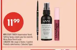 Pharmaprix NYX DEWY FINISH Setting Spray, Micro Brow Pencil or LINGERIE XXL Lipstick offer