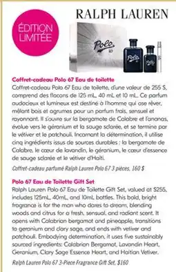 Pharmaprix Polo 67 Eau de Toilette Gift Set offer