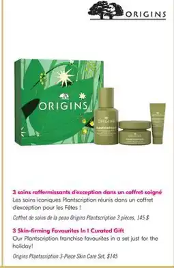Pharmaprix Origins Plantscription 3-Piece Skin Care Set offer