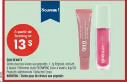 Pharmaprix QUO BEAUTY Lip Peptide, Shimmer or PLUMPING Lip Oil offer