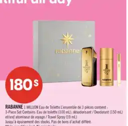 Pharmaprix RABANNE 1 MILLION 3-Piece Set offer